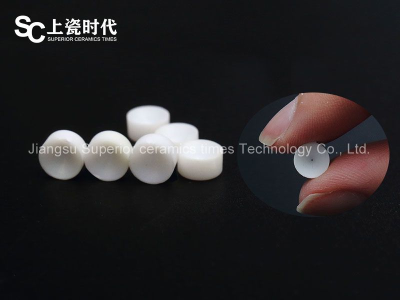 Alumina injection molding spray tip